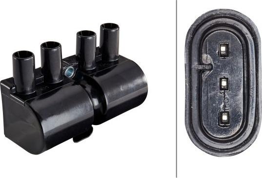 HELLA 5DA 358 057-031 - Котушка запалювання autocars.com.ua