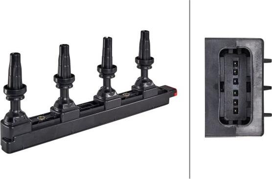 HELLA 5DA 358 057-861 - Котушка запалювання autocars.com.ua