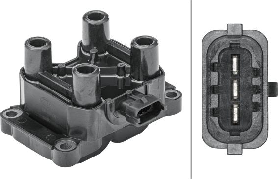 HELLA 5DA 358 168-491 - Катушка зажигания avtokuzovplus.com.ua