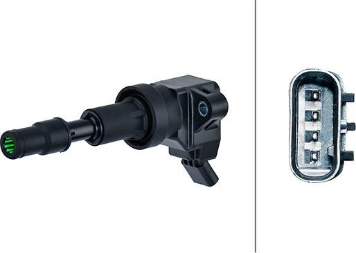HELLA 5DA 358 168-781 - Котушка запалювання autocars.com.ua