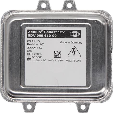 HELLA 5DV 009 610-001 - попередньо включений прилад, газорозрядна лампа autocars.com.ua