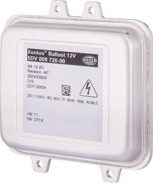 HELLA 5DV 009 720-001 - попередньо включений прилад, газорозрядна лампа autocars.com.ua
