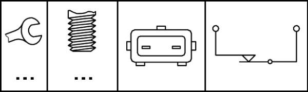 HELLA 6DD 008 622-151 - Вимикач ліхтаря сигналу гальмування autocars.com.ua