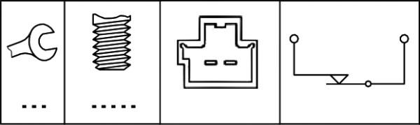 HELLA 6DD 010 966-001 - Вимикач ліхтаря сигналу гальмування autocars.com.ua