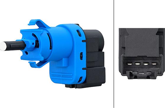 HELLA 6DD 010 966-711 - Вимикач ліхтаря сигналу гальмування autocars.com.ua