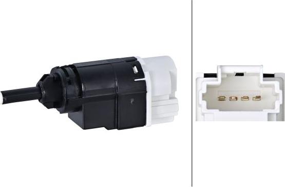 HELLA 6DD 010 966-721 - Вимикач ліхтаря сигналу гальмування autocars.com.ua