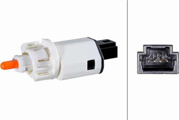 HELLA 6DD 010 966-831 - Вимикач ліхтаря сигналу гальмування autocars.com.ua