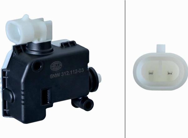 HELLA 6NW 312 112-031 - Регулювальний елемент, центральнийзамок autocars.com.ua