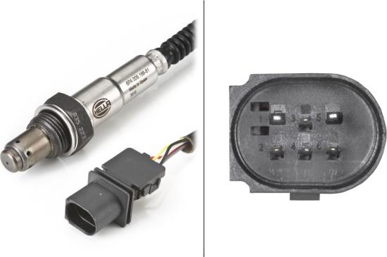 HELLA 6PA 009 166-811 - Лямбда-зонд autocars.com.ua
