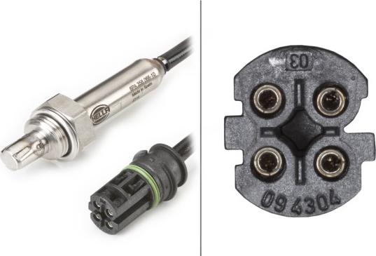 HELLA 6PA 358 066-101 - Лямбда-зонд autocars.com.ua