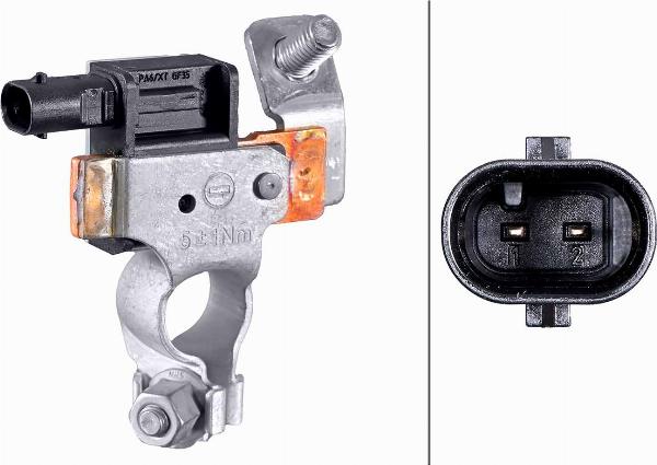 HELLA 6PK 010 557-361 - Датчик, управління акумуляторною батареєю autocars.com.ua