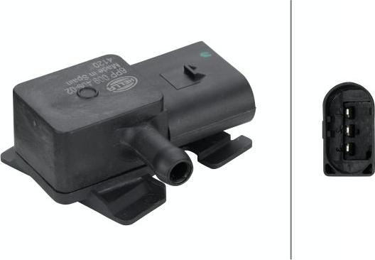 HELLA 6PP 009 409-021 - Датчик, тиск вихлопних газів autocars.com.ua