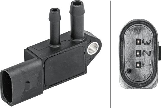 HELLA 6PP 009 409-231 - Датчик, тиск вихлопних газів autocars.com.ua