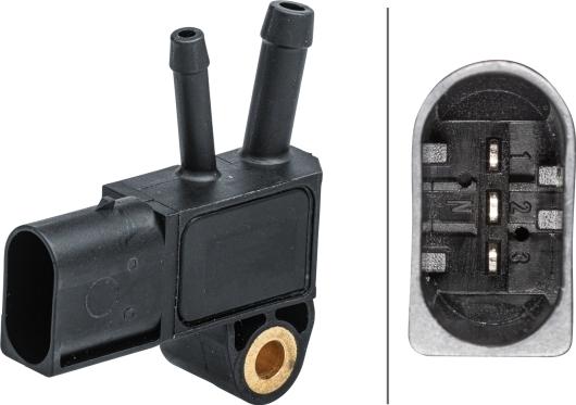 HELLA 6PP 009 409-481 - Датчик, тиск вихлопних газів autocars.com.ua