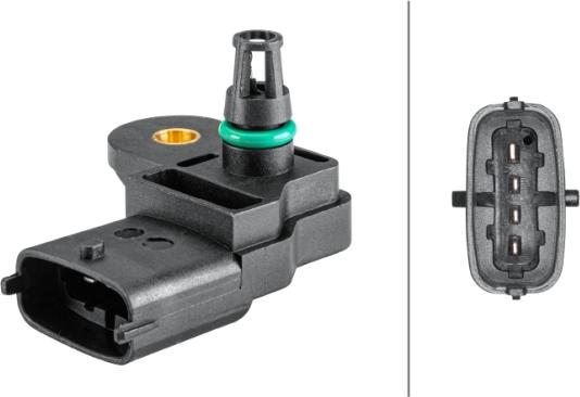 HELLA 6PP 358 152-191 - Датчик, тиск у впускний трубі autocars.com.ua