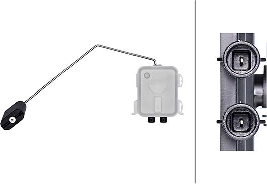 HELLA 6PR 358 187-041 - Датчик, рівень палива autocars.com.ua