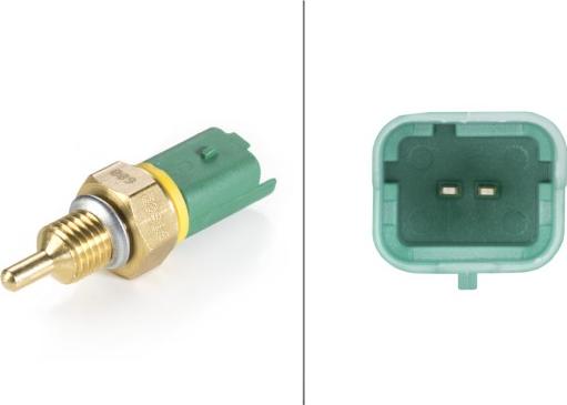 HELLA 6PT 009 309-161 - Датчик, температура охолоджуючої рідини autocars.com.ua