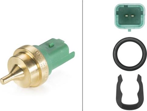 HELLA 6PT 009 309-221 - Датчик, температура охолоджуючої рідини autocars.com.ua