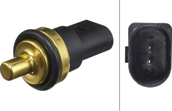HELLA 6PT 009 309-331 - Датчик, температура охолоджуючої рідини autocars.com.ua