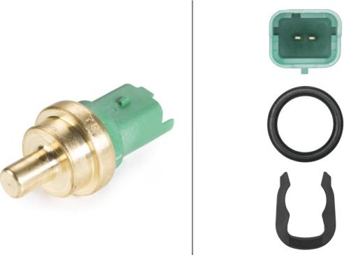 HELLA 6PT 009 309-391 - Датчик, температура охолоджуючої рідини autocars.com.ua