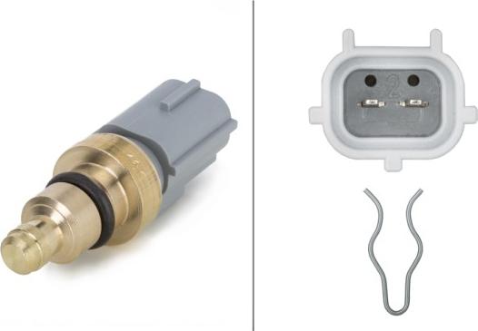 HELLA 6PT 009 309-571 - Датчик, температура охолоджуючої рідини autocars.com.ua