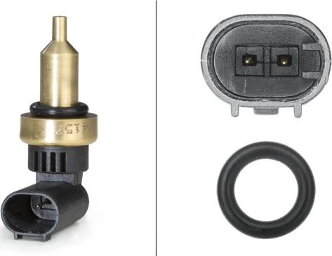 HELLA 6PT 358 058-191 - Датчик, температура охолоджуючої рідини autocars.com.ua