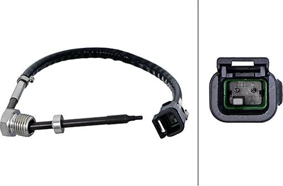 HELLA 6PT358 181-801 - Датчик, температура вихлопних газів autocars.com.ua