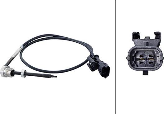 HELLA 6PT358 181-821 - Датчик, температура вихлопних газів autocars.com.ua