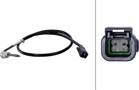 HELLA 6PT 358 181-881 - Датчик, температура вихлопних газів autocars.com.ua