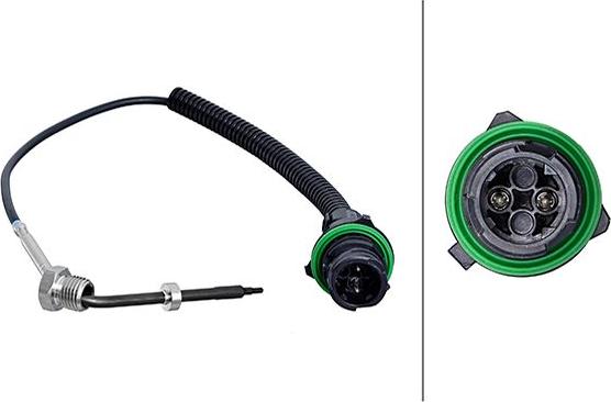 HELLA 6PT358 181-941 - Датчик, температура вихлопних газів autocars.com.ua