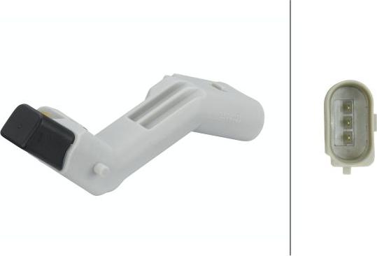 HELLA 6PU 009 167-131 - Датчик імпульсів, колінчастий вал autocars.com.ua