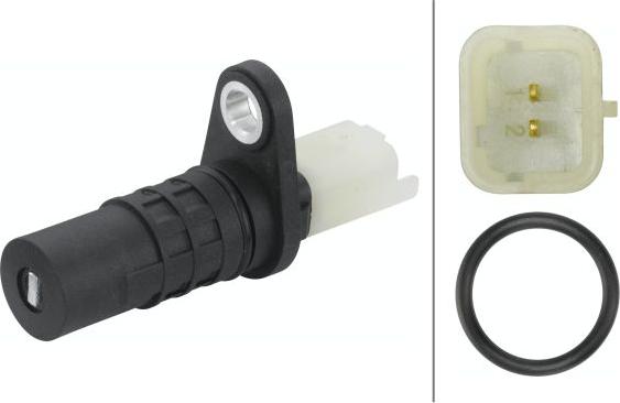 HELLA 6PU 009 167-381 - Датчик імпульсів, колінчастий вал autocars.com.ua