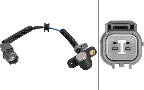 HELLA 6PU 013 122-501 - Датчик імпульсів, колінчастий вал autocars.com.ua