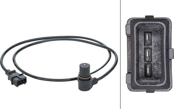 HELLA 6PU013 122-921 - Датчик імпульсів, колінчастий вал autocars.com.ua