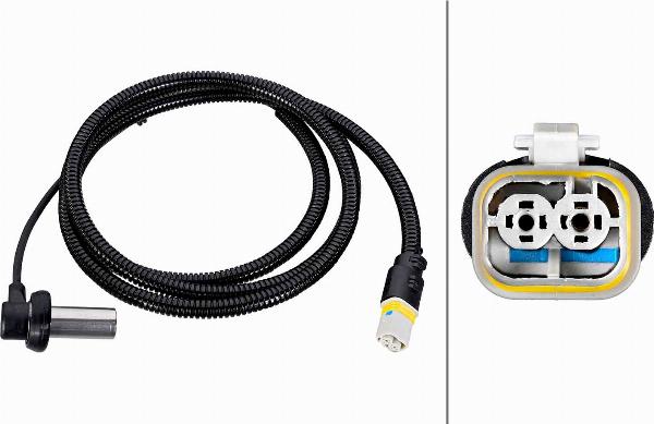 HELLA 6PU 230 052-101 - Датчик ABS, частота обертання колеса autocars.com.ua
