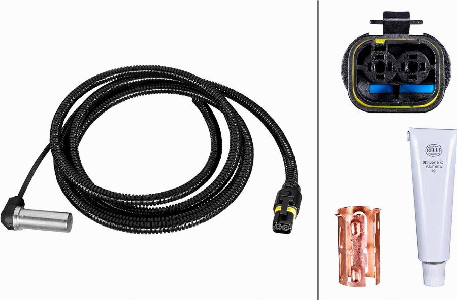 HELLA 6PU 230 052-161 - Датчик ABS, частота обертання колеса autocars.com.ua