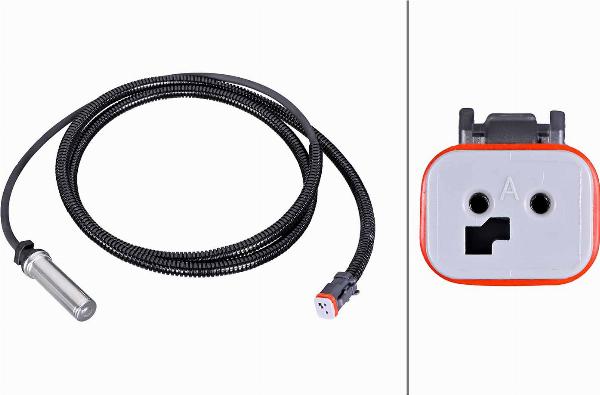 HELLA 6PU 230 052-301 - Датчик ABS, частота обертання колеса autocars.com.ua