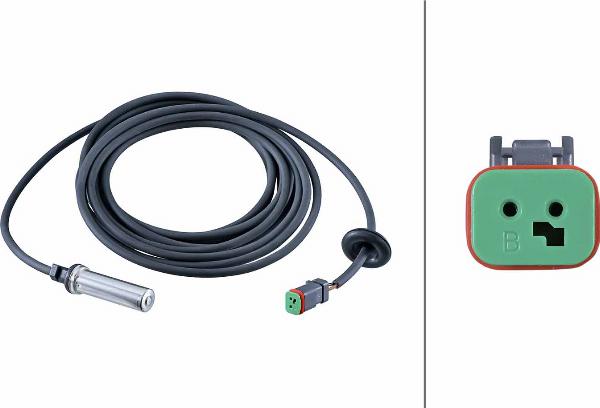 HELLA 6PU 230 052-541 - Датчик ABS, частота обертання колеса autocars.com.ua