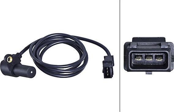 HELLA 6PU 358 191-171 - Датчик імпульсів, колінчастий вал autocars.com.ua