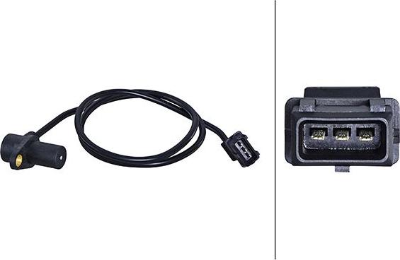 HELLA 6PU358 191-271 - Датчик імпульсів, колінчастий вал autocars.com.ua