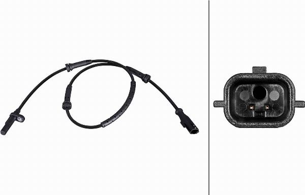 HELLA 6PU 358 216-271 - Датчик ABS, частота обертання колеса autocars.com.ua