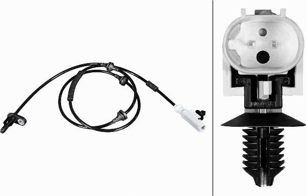 HELLA 6PU 358 216-361 - Датчик ABS, частота обертання колеса autocars.com.ua