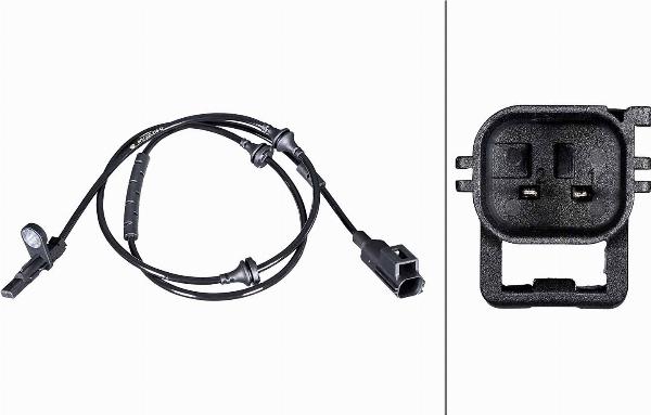 HELLA 6PU 358 216-421 - Датчик ABS, частота обертання колеса autocars.com.ua