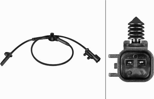 HELLA 6PU 358 216-461 - Датчик ABS, частота обертання колеса autocars.com.ua
