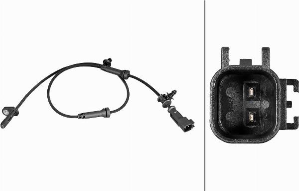 HELLA 6PU 358 216-481 - Датчик ABS, частота обертання колеса autocars.com.ua