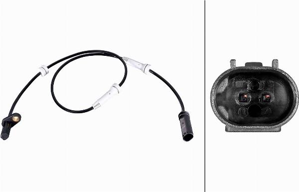 HELLA 6PU 358 216-561 - Датчик ABS, частота обертання колеса autocars.com.ua