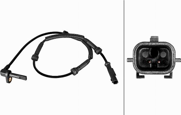 HELLA 6PU 358 216-581 - Датчик ABS, частота обертання колеса autocars.com.ua