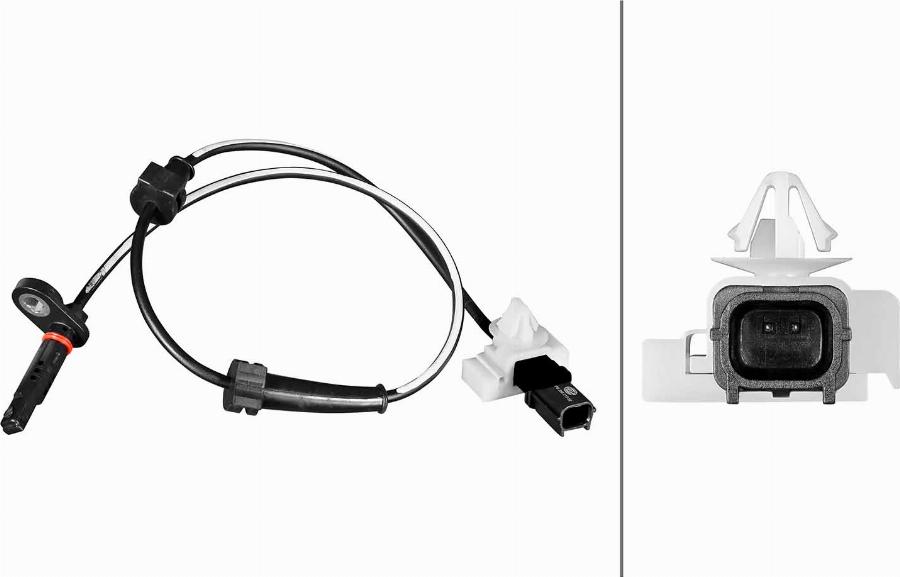 HELLA 6PU 358 217-521 - Датчик ABS, частота обертання колеса autocars.com.ua