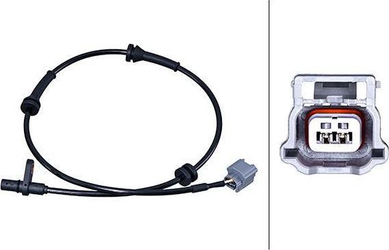 HELLA 6PU 358 218-321 - Датчик ABS, частота обертання колеса autocars.com.ua