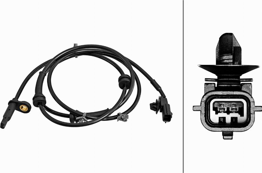 HELLA 6PU 358 218-331 - Датчик ABS, частота обертання колеса autocars.com.ua